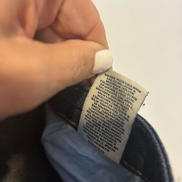 MEK NDM Moscow Made for Buckle Boot Cut Thick Stitch Distressed Dark Wash Sz 34x - Picture 14 of 15